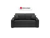Schlafsofa 3-Sitzer EMIR - Schwarz - Liegefläche: 140 cm - Matratzenhöhe: 14 cm Bild 2