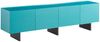 KAWOLA Lowboard LYNN TV-Board 4 Türen lackiert petrol 55 x 40 x 200 cm Bild 3