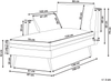 Rechtsseitige Chaiselongue YERRES Stoff Beige Bild 2