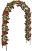 Brixy - Rosenbogen - Gartenbogen - Rankhilfe - Blumenbogen - Für Kletterpflanzen - Metall - 240 x 140 x 38 cm - Schwarz Bild 1
