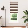 vidaXL Doppelrollo Braun 75x200 cm Stoffbreite 70,9 cm Polyester 4014360 Bild 2
