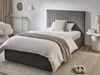 Bett mit Stauraum Samtstoff VION 120 x 200 cm Grau Bild 3