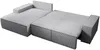 Vente-unique - AMELIA Sofa SamtStoff Grau - B 167 cm x H 85 cm x L 297 cm Bild 5