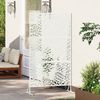 vidaXL Sichtschutz Weiß 100 x 50 x 180 cm Stahl 868557 Bild 3