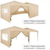 Deuba Pavillon Seitenwände für Capri 3x6m beige Bild 4