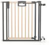 Geuther Türschutzgitter 'Easylock Plus' zum Klemmen für Öffnungen, Holz/ Metall, Natur/ Schwarz, 116 cm - 124,5 cm Bild 2