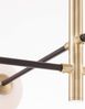 Nova Luce 9143304 VITRA Pendelleuchte 4-flammig Gold Weiss Schwarz G9 Bild 4