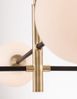 Nova Luce 9143304 VITRA Pendelleuchte 4-flammig Gold Weiss Schwarz G9 Bild 5