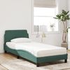 vidaXL Bett mit Matratze "Dover" Dunkelgrün 90x190 cm Samt 3208314 Bild 3