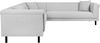 Home affaire Ecksofa AGNIA L-Form B/T/H: 244/244/71 cm, incl. Zierkissen, gleichschenklig, auch in Cord Bild 2