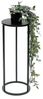 DanDiBo Blumenhocker Metall Schwarz Rund 50 cm Blumenständer Beistelltisch 96316 S Blumensäule Modern Pflanzenständer Pflanzenhocker Bild 4