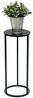DanDiBo Blumenhocker Metall Schwarz Rund 50 cm Blumenständer Beistelltisch 96316 S Blumensäule Modern Pflanzenständer Pflanzenhocker Bild 3