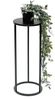 DanDiBo Blumenhocker Metall Schwarz Rund 50 cm Blumenständer Beistelltisch 96316 S Blumensäule Modern Pflanzenständer Pflanzenhocker Bild 5