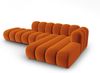Micadoni Modulares Ecksofa offen Lupine 5-Sitzer Rechts Samtstoff Salvador Terrakotta Bild 3