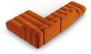 Micadoni Modulares Ecksofa offen Lupine 5-Sitzer Rechts Samtstoff Salvador Terrakotta Bild 4