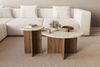 Skye Decor Couchtisch Siam Private (Set, 2-St, 2er Set mit zwei unterschiedlich großen), Travertin -Walnuss, Boho Bild 3