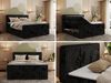 Boxspringbett mit zwei Multipocket-Matratzen und Topper, Doppelbett aus Cordstoff, zwei Bettkästen - TILIANO KING DUO - 140 x 200 cm - Schwarz Cord - H4 Bild 2