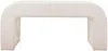 Vente-unique - CALVELO Sitzbank SamtStoff Beige - B 41 cm x H 46 cm x L 110 cm Bild 2