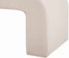 Vente-unique - CALVELO Sitzbank SamtStoff Beige - B 41 cm x H 46 cm x L 110 cm Bild 5