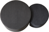 Kaffeetisch-Set, 2-teiliges gepolstertes rundes Kaffeetisch-Set für Wohnzimmer, moderner Beistelltisch/Ottoman, Schaumstoff, Beige Bild 4