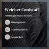 IWMH Chefsessel Dick Schreibtischstuhl mit Rollen, Cordstoff Bürostuhl ohne Armlehnen (Lesesessel mit 15cm dickem Sitzkissen), Höhenverstellbar Drehstuhl für Schlafzimmer Wohnzimmer Schminktisch Bild 3