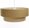 BPS Koncept 061-113-60 Hängeleuchte BOHO ELEGANT E27 1x40W Stoff strukturiert auf PVC-Kunststoff braun, beige, creme H:91cm Ø60cm dimmbar Bild 5