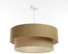 BPS Koncept 061-113-60 Hängeleuchte BOHO ELEGANT E27 1x40W Stoff strukturiert auf PVC-Kunststoff braun, beige, creme H:91cm Ø60cm dimmbar Bild 4