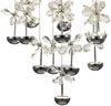 LED Hängeleuchte, Kristalle, Nickel-matt, Blumen, H 120 cm Bild 5