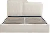 Vente-unique - NAYOLA Bett Stoff Beige - B 201 cm x H 102 cm x L 149 cm Bild 3