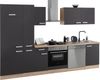 OPTIFIT Küchenzeile Leer Breite 300 cm, mit Hanseatic E-Geräten, inkl. Kühlschrank Bild 4