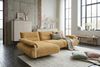 KAWOLA Ecksofa ANISSA Stoff gelb manuelle Rückenverstellung Longchair links 84 x 185 x 297 cm Bild 2