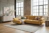 KAWOLA Ecksofa ANISSA Stoff gelb manuelle Rückenverstellung Longchair links 84 x 185 x 297 cm Bild 5