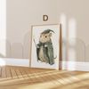 Magisch Waldtiere Kinderzimmer Aquarell Maus Frettchen Frosch Poster · Kinderzimmer Bilder · Wand Deko · Kunst Druck · Deko Print ohne Rahmen - 50 x 70 cm / A Bild 5