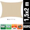 1,5x2m UV Sonnensegel Atmungsaktiv Wasserdurchlässig Beige Bild 2