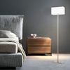 LED Stehleuchte aus Nickel und Textil Bild 4