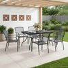vidaXL Garten Essgruppe 7 pcs Anthrazit 212 x 90 x 76 cm 3429140 Bild 3