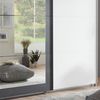 Schwebetürenschrank Kleiderschrank 270 cm Spiegel Zubehör Einlegeb. in Weiß Grau Bild 4