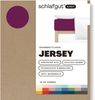 Schlafgut 'Easy' Spannbettlaken, Jersey, 100% Baumwolle, rundum Gummizug, für Matratzen bis 22 cm Höhe, Purple Deep, L 140x200 cm - 160x200 cm Bild 2