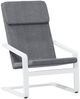 vidaXL Relaxsessel mit Hocker Dunkelgrau Stoff 3154414 Bild 5