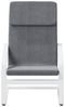 vidaXL Relaxsessel mit Hocker Dunkelgrau Stoff 3154414 Bild 4