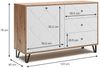 Kommode Nizza Artisan-Eiche 40 x 78 cm Vicco Bild 3