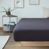 Lumaland Spannbettlaken 140x200cm anthrazit 100% Baumwolle Bild 2
