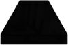 vidaXL Schweberegale 2 Stk. Hochglanz-Schwarz 90x23,5x3,8 cm MDF 323776 Bild 5
