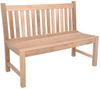 Teak Gartenbank SOLO 2-Sitzer 120 cm ohne Armlehne Bild 5