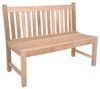 Teak Gartenbank SOLO 2-Sitzer 120 cm ohne Armlehne Bild 4