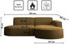Kaiser Möbel Ecksofa Designer MODENA STUDIO L stoff Poso, Verita, Quelle, Salvador Bild 3