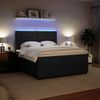 vidaXL Boxspringbett mit Matratze Schwarz 180x200 cm Samt 3294708 Bild 4