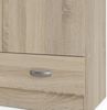 Spell Kleiderschrank 2 Türen 1 Schublade Eichenstruktur Schlafzimmer Schrank Bild 5