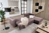 ELTAP 'Dalia' Ecksofa, Lachsfarben, 95 x 190 x 289 cm, Rechts Bild 5