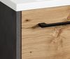 Gäste-WC Waschtisch Set Florence 40x22 cm – Grau mit Kastanie Eiche – Waschbeckenunterschrank mit 1 Tür und Soft-Close Bild 4